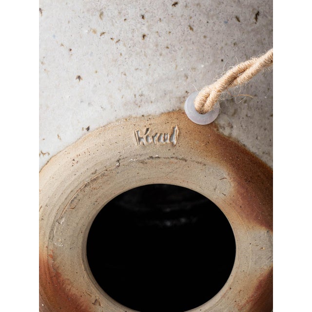 French Studio Pottery Stoneware Table Lamp, 1950s For Sale - Image 6 of 12