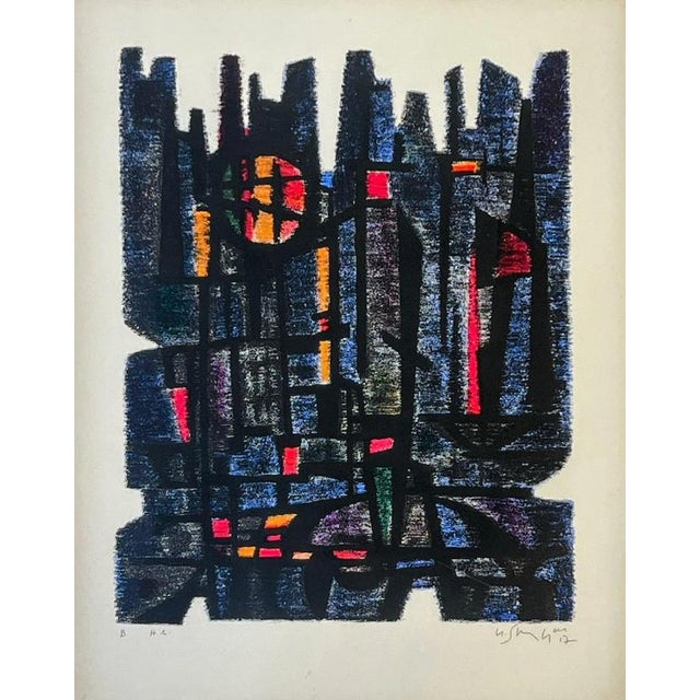 Gustave Singier, Master Gessner's Apparatus, 1957, Lithograph For Sale - Image 6 of 6