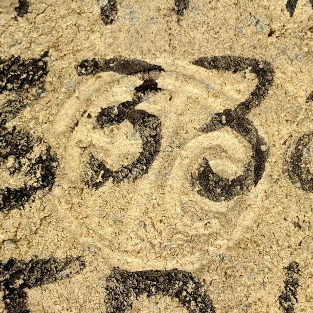 Yellow Early 20th Century Decorative American Encaustic Tile (Aetco) With Modern Design in Orange-Yellow & Green For Sale - Image 8 of 8