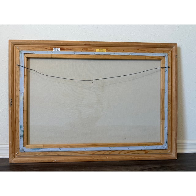 Late 20th Century Ambrose Original Oil Painting Tall Ship at Sea Maritime Nautical Ocean Seascape For Sale - Image 11 of 11