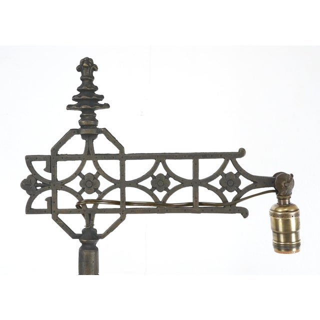 Victorian Mid 20th Century Restored Victorian Bridge Floor Lamp For Sale - Image 3 of 12
