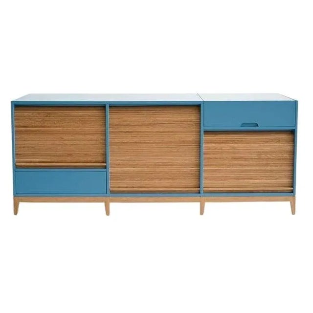 Blue Tapparelle Sideboard in Azure by Colé Italia For Sale - Image 8 of 8