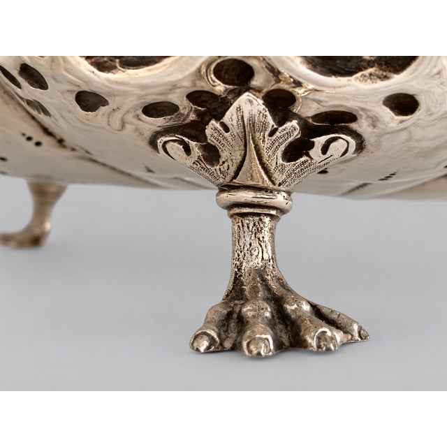 Antique Edward & John Barnard Victorian Silver Plate Rococo Footed Bowl, Circa 1860 For Sale - Image 6 of 9
