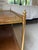 Metal Vintage French Baguès Style Brass & Leather Side Table For Sale - Image 7 of 8