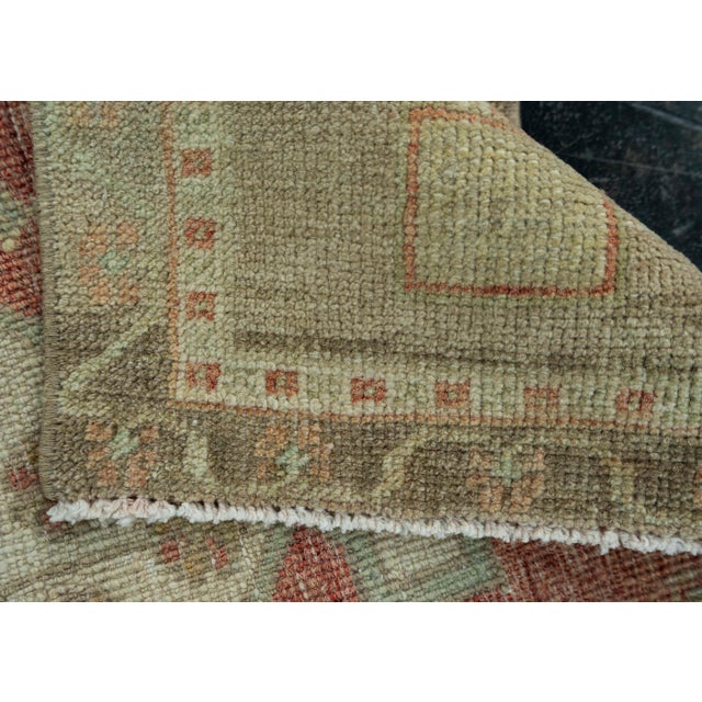 Textile Turkish Mini Rug Oriental Hand Knotted Vintage Rug 1'9" x 2'10" #20726 For Sale - Image 7 of 8