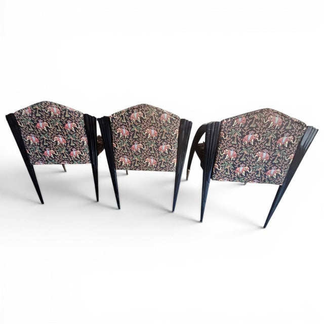 1980s Paul Frankl Modernage "D" Chairs Set of 3 For Sale - Image 4 of 10