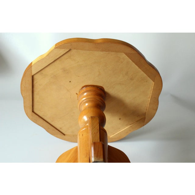 Handmade Elegant Wooden Plant Stand - Vintage For Sale - Image 9 of 10