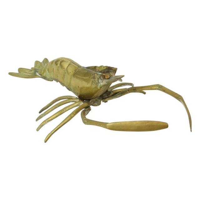 Vintage Brass Shrimp Scampi Figurine, 1960s For Sale - Image 10 of 11