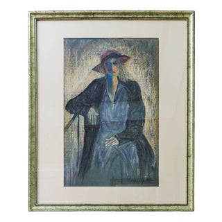Unknown Artist, Portrait, Watercolor, Framed For Sale