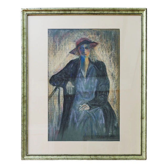 Unknown Artist, Portrait, Watercolor, Framed For Sale