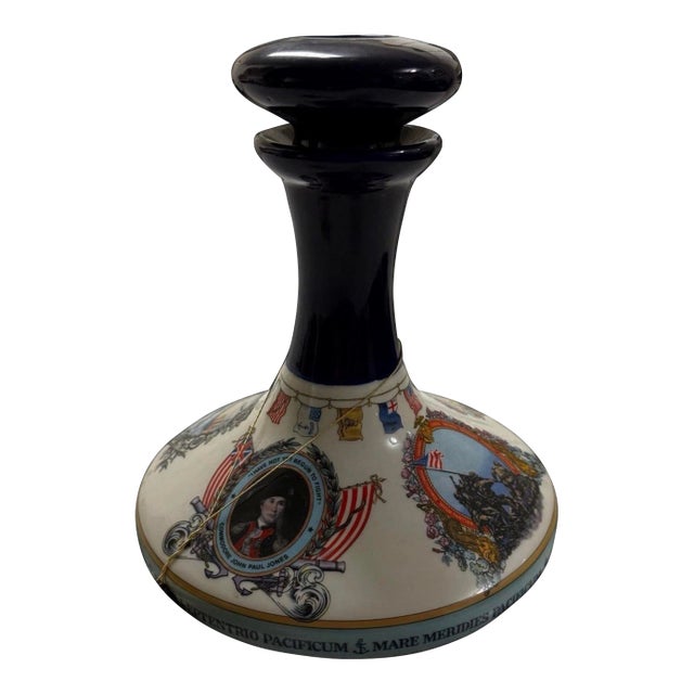 1920s Staffordshire the John Paul Jones Us Marine Ships Decanter Pussers Ltd. England For Sale