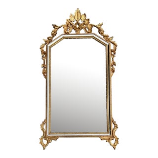 Vintage LaBarge French Style Mirror Ornate Gold Frame For Sale