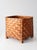 Wood Vintage Woven Bamboo Storage Basket With Geometric Herringbone Pattern For Sale - Image 7 of 12