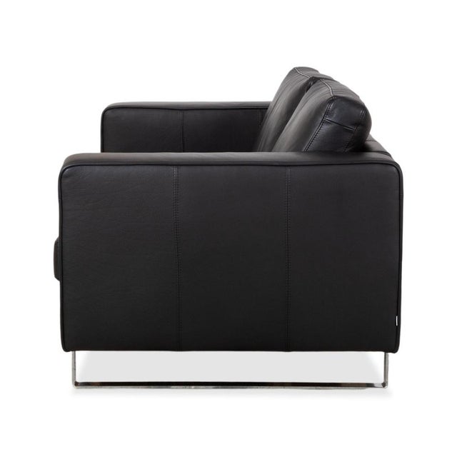 Indivi Leather Two-Seater Black Sofa by BoConcept For Sale - Image 13 of 14