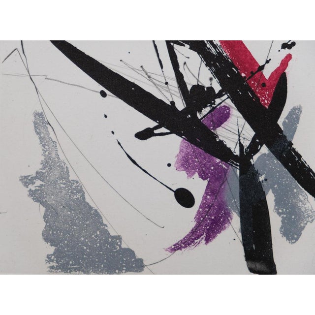 Jean Miotte, Composition abstraite H, Etching For Sale - Image 4 of 8