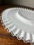 Late 20th Century Milk Glass Platter Low Footed With Ruffled Edge For Sale - Image 5 of 11