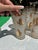 Hollywood Regency 1970s Libbey Golden Foliage Collection of 22 Kt Gold Details Highball Frosted Glass Cocktail Glasses- Set of 5 For Sale - Image 3 of 7