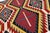 Contemporary Navajo-Style Eye Dazzler Flat-Weave Wool Area Rug / Southwestern For Sale - Image 4 of 12