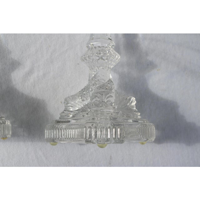 Tiffany & Co. Clear Crystal Candlesticks With Dolphin Motif-a Pair For Sale - Image 11 of 16