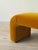 Textile 1980s Waterfall Bench in Golden Ochre Mohair For Sale - Image 7 of 9