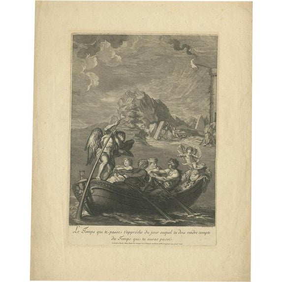 Picart, Illustration of the Allegory of Time, 1720, Print For Sale