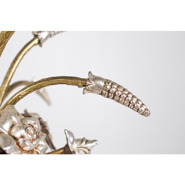 1970s Table Lamp in Brass and Silver-Plated Metal, 1970s For Sale - Image 5 of 7