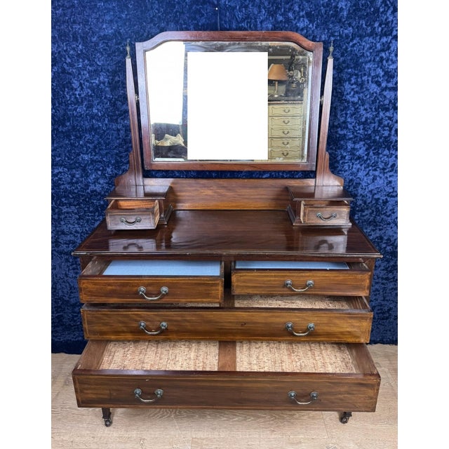 English Mahogany Chest of Drawers, 1880s For Sale - Image 5 of 11