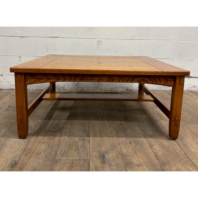 Vintage Lane Grove Park Collection Mission Arts and Crafts Style Coffee Table For Sale - Image 10 of 13