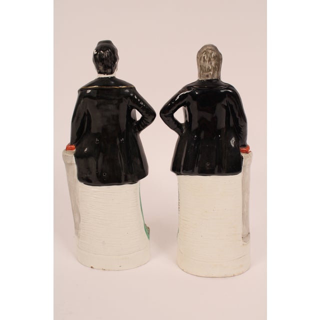 Late 19th Century Pair of Staffordshire Figures of Sankey and Moody For Sale - Image 5 of 11
