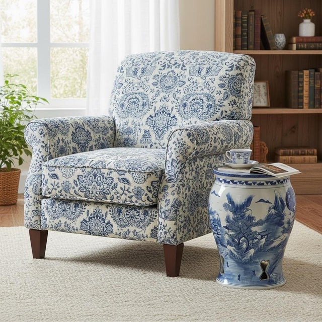 Ceramic Blue and White Landscape Porcelain Garden Stool For Sale - Image 7 of 7