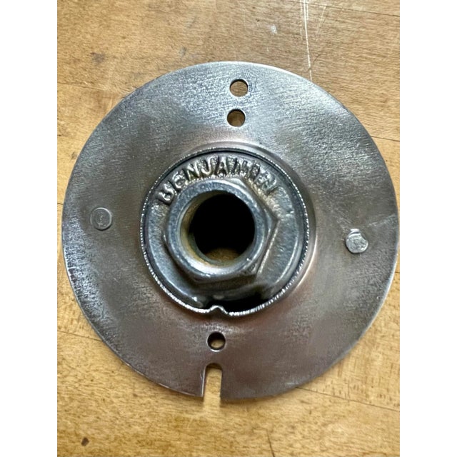 Dark Green Vintage Industrial Style Benjamin Light #3 For Sale - Image 8 of 12