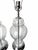 Late 20th Century Clear Glass Baluster Table Lamps With Chrome-Tone Bases - Pair For Sale - Image 14 of 14