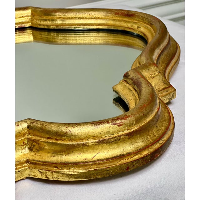 1930s Italian Giltwood Arched Mirror For Sale - Image 9 of 12
