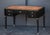 French Louis XVI Ebonized Writing Table or Desk With Embossed Leather Top For Sale - Image 4 of 13
