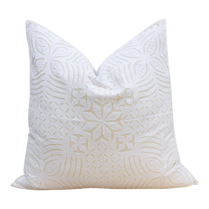 Poppy Euro Applique Pillow Cover