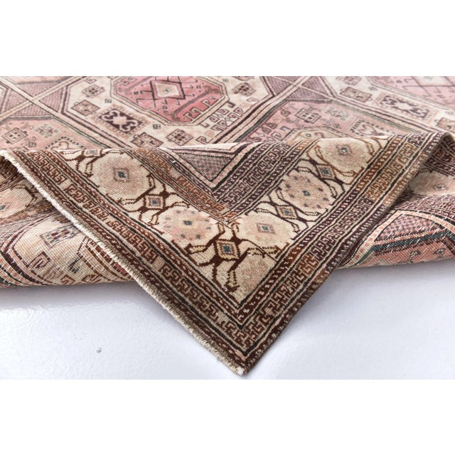 Large Vintage Turkish Rug in Wool For Sale - Image 10 of 12