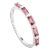 Modern Modern Chic Eternity Band With Baguette Cut Natural Pink Tourmaline Size 6 For Sale - Image 3 of 10