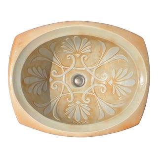 Marzi Hand-Painted Sink For Sale