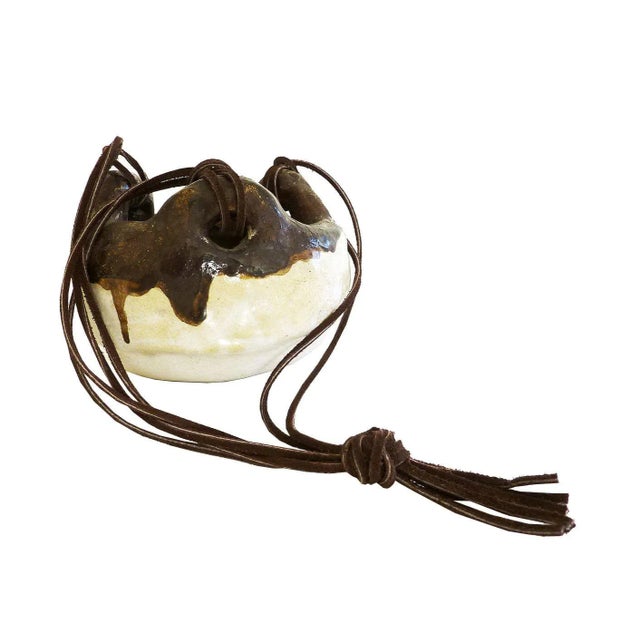 Modern Handmade Hanging Clay Pot For Sale - Image 3 of 5