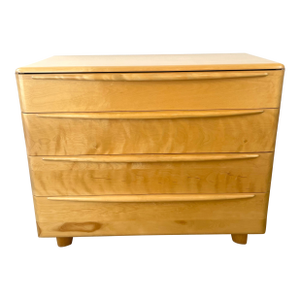 Vintage Mid-Century Modern Heywood Wakefield 4 Drawer Encore Dresser in Wheat