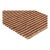Part & Parcel Goods Jute Braid Rug, 8'x10', Chocolate and Nutmeg Stripe For Sale