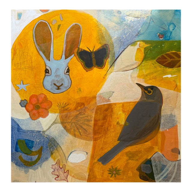 “Printemps” a Fun Painting by LWren Walraven For Sale
