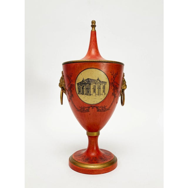 Italian Early 19th Century Italian Tole Chestnut Urn For Sale - Image 3 of 13