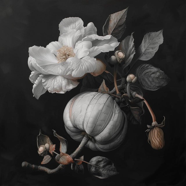 Set of 4 - Art Wall Installation 40" X 40" - 'Blossoming Flowers' - Limited Edition Botanical Photograph Prints For Sale - Image 6 of 12