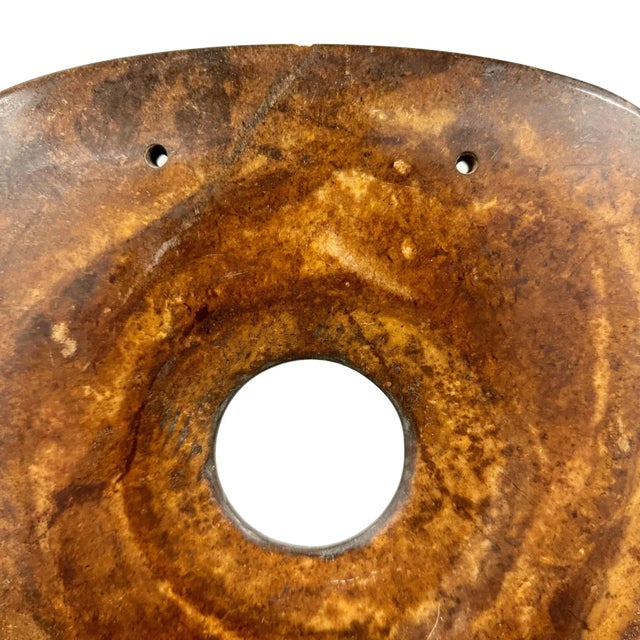 Stone Chinese Stone Axe Head on Custom Mount For Sale - Image 7 of 9