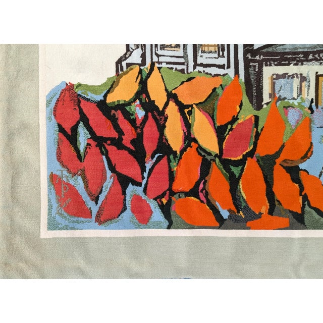 David Adickes "L'Eglise De St. Genevieve" Abstract Architectural Tapestry of a Cathedral, 1970s For Sale - Image 10 of 12