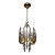 Early 20th Century Spanish Revival Four Light Cast Bronze Chandelier For Sale