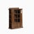 2020s Mission 1 Door Bookcase With Side Shelves - Walnut Stain For Sale - Image 5 of 8
