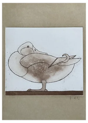 François Xavier Lalanne, Le Canard (The Duck), 2000s, Engraving