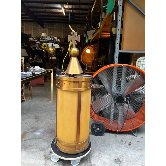 Up for consideration is a beautiful vintage Griffin brass gothic pendant chandelier. This would look lovely in your home...